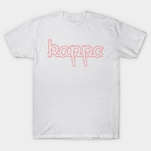 Kappa Cursive Greek Letter T-Shirt